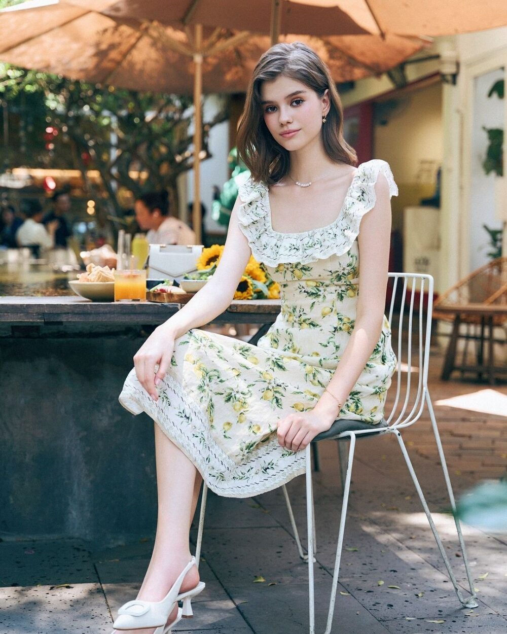 Lemon Bloom Ruffle Dress – Zest & Grace