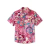 60s Retro Musical Hippie Floral Hawaiian Shirt HWBN2765272 - Beltina