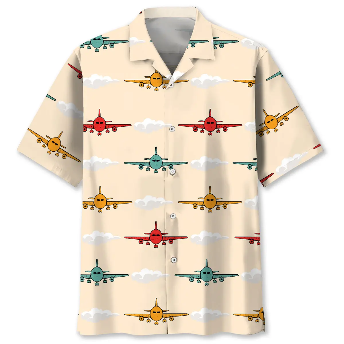 airplane-color-hawaiian-shirt