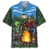 Alien Bigfoot Campfire Night Hawaiian Shirt HWBN2764207 - Beltina
