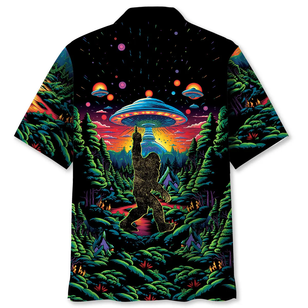 alien-bigfoot-middle-finger-hawaiian-shirt-2