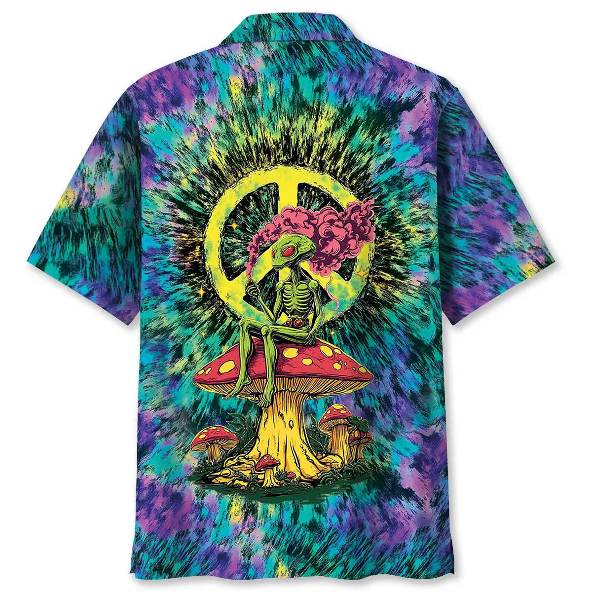 alien-mushroom-peace-sign-hawaiian-shirt-1