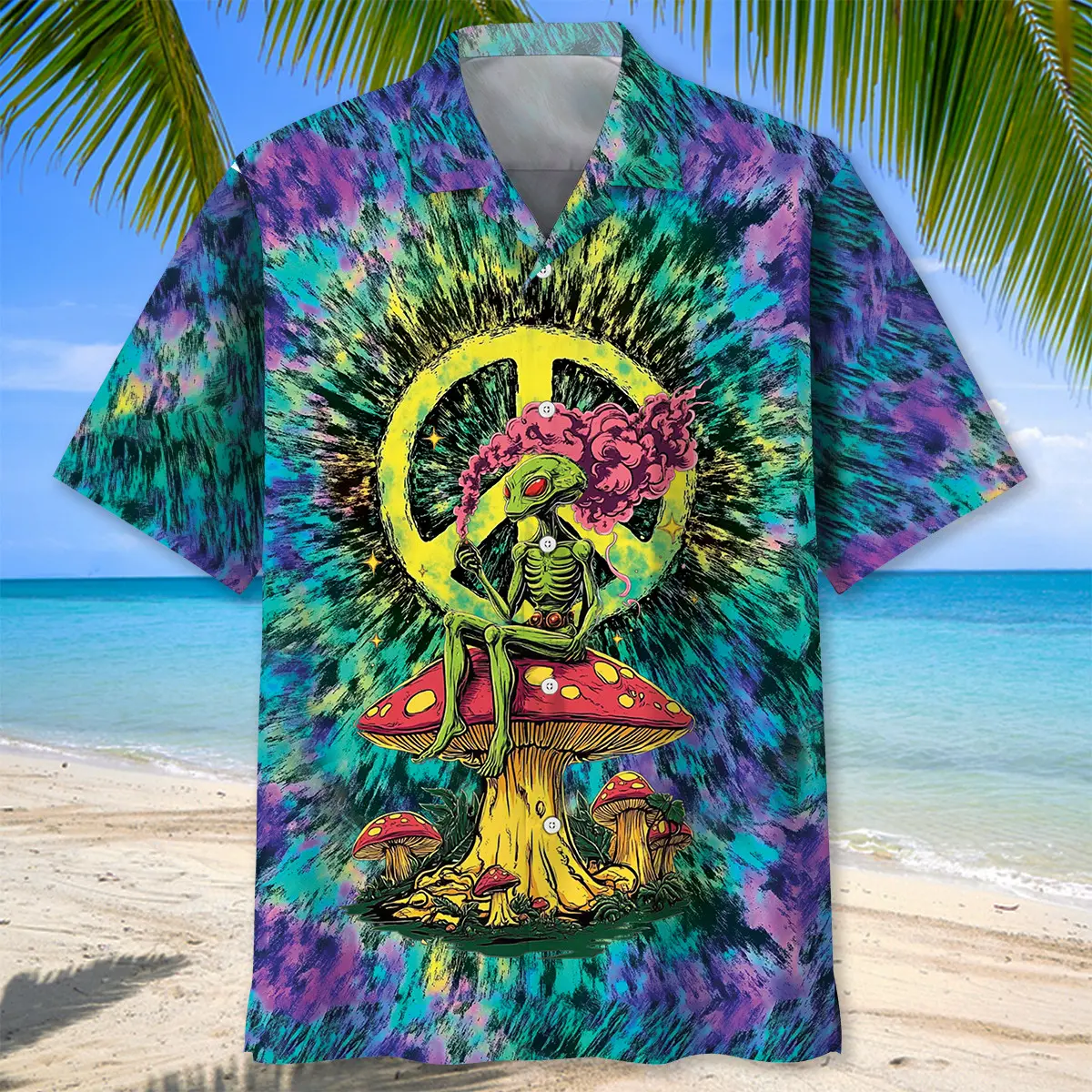 alien-mushroom-peace-sign-hawaiian-shirt-2