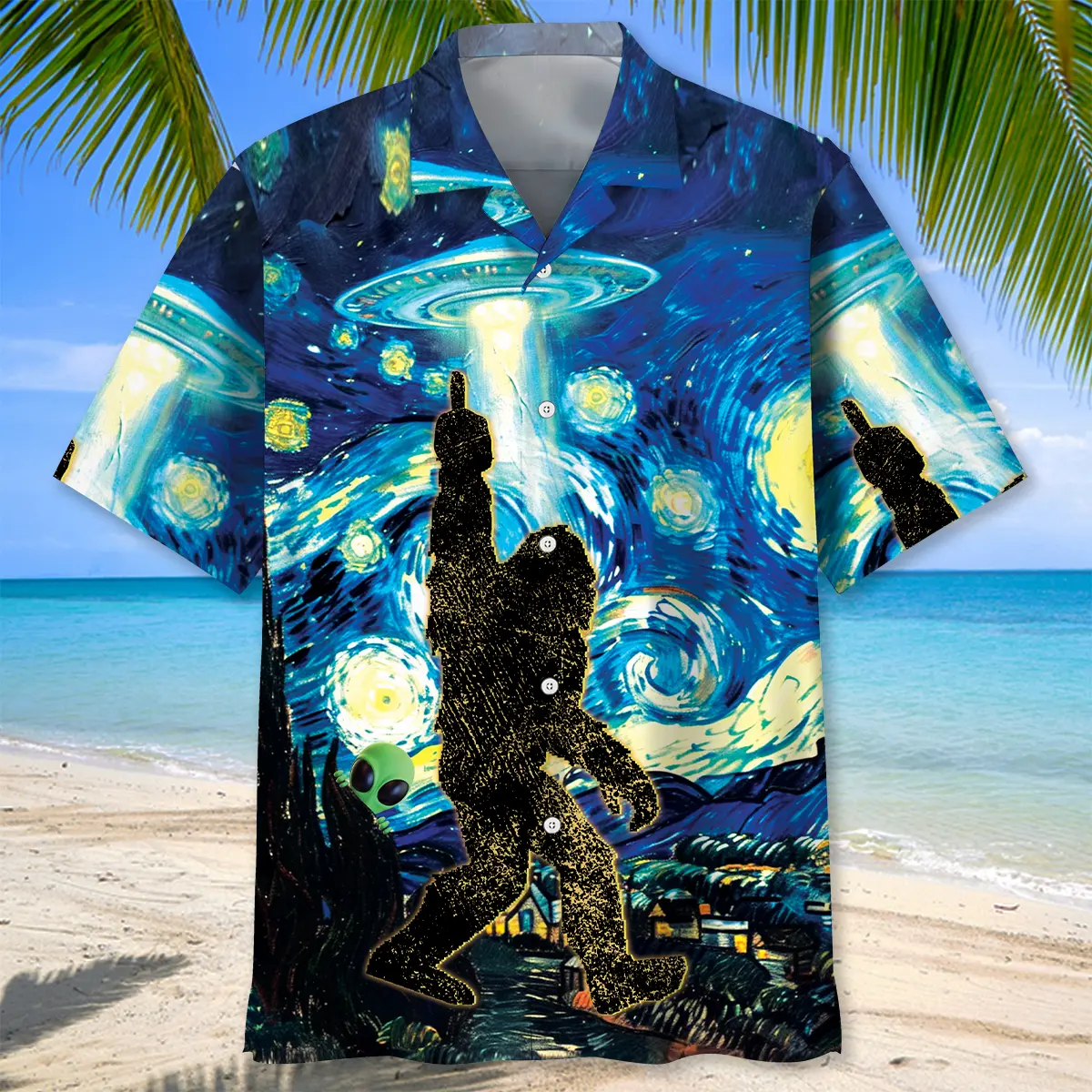 alien-stalk-bigfoot-in-a-starry-night-hawaiian-shirt-1