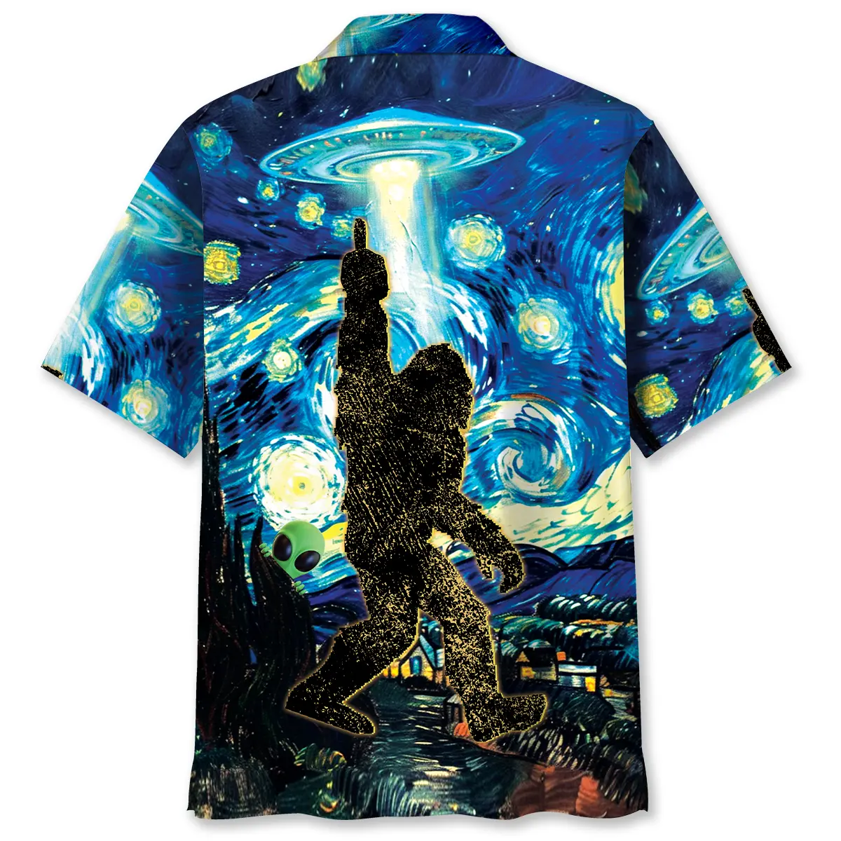 alien-stalk-bigfoot-in-a-starry-night-hawaiian-shirt-2