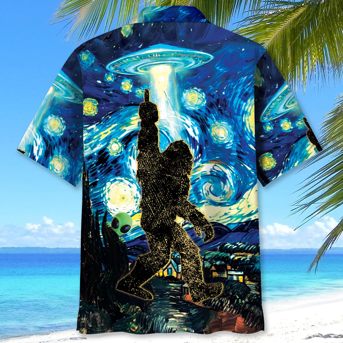 alien-stalk-bigfoot-in-a-starry-night-hawaiian-shirt-3