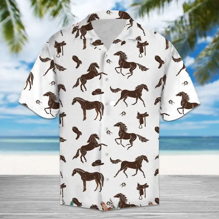 amazing-brown-horses-and-cowboy-western-equipment-hawaiian-shirt-summer-button-up