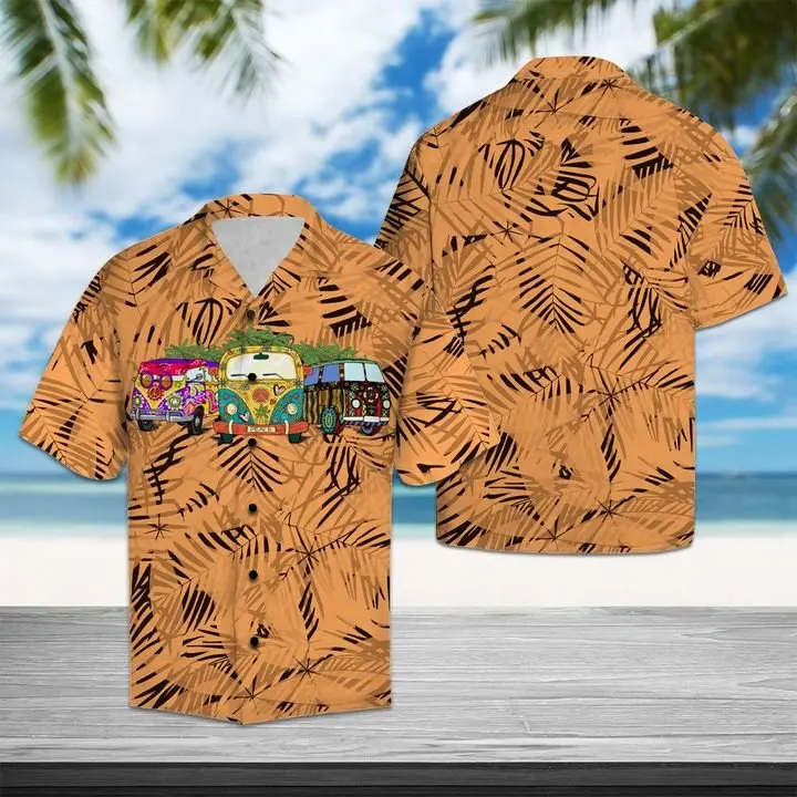 Amazing Hippie Car Hawaiian Shirt Summer Button Up HWBN2765544 - Beltina