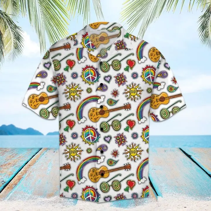 Amazing Hippie Hawaiian Shirt Summer Button Up HWBN2765542 - Beltina
