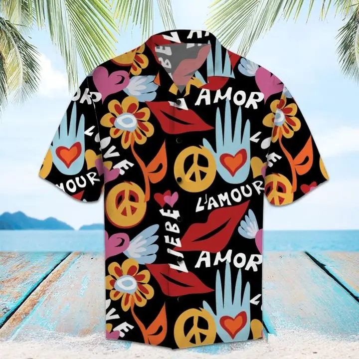 Amazing Hippie Hawaiian Shirt Summer Button Up HWBN2765541 - Beltina