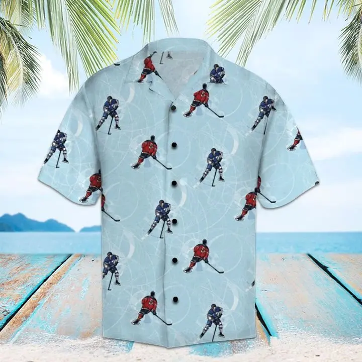 Amazing Hockey Hawaiian Shirt Summer Button Up HWBN2765538 - Beltina