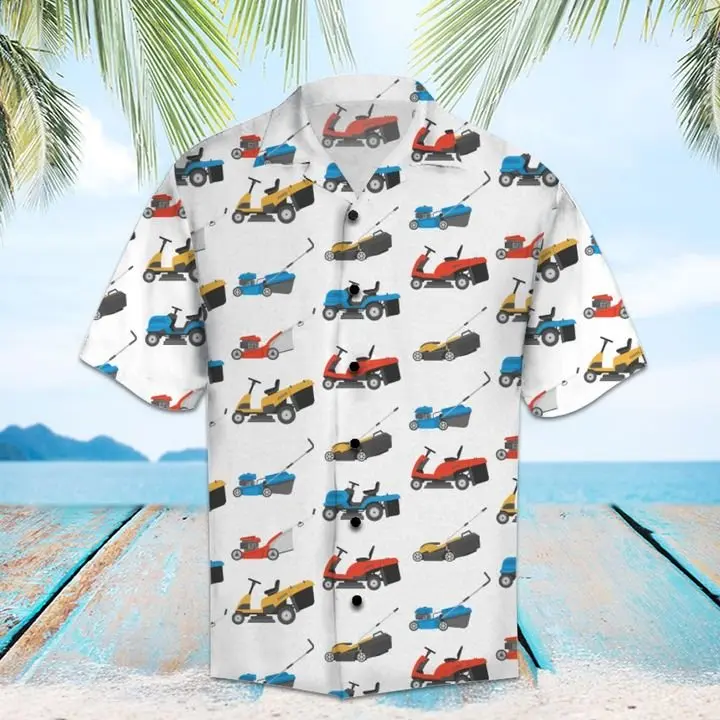 Amazing Lawn Mower Hawaiian Shirt Summer Button Up HWBN2765551 - Beltina