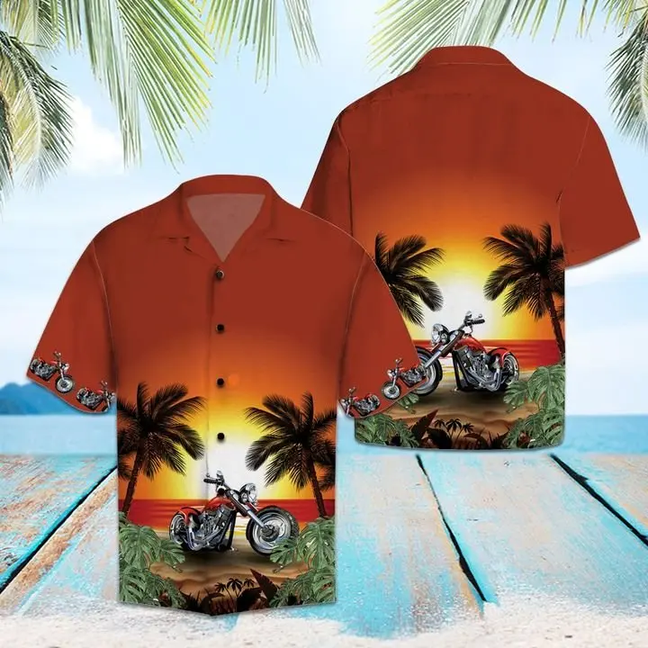 Amazing Legend Motorcycles Hawaiian Shirt Summer Button Up HWBN2765550 - Beltina
