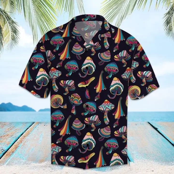 Amazing Mushroom Hawaiian Shirt Summer Button Up HWBN2765531 - Beltina