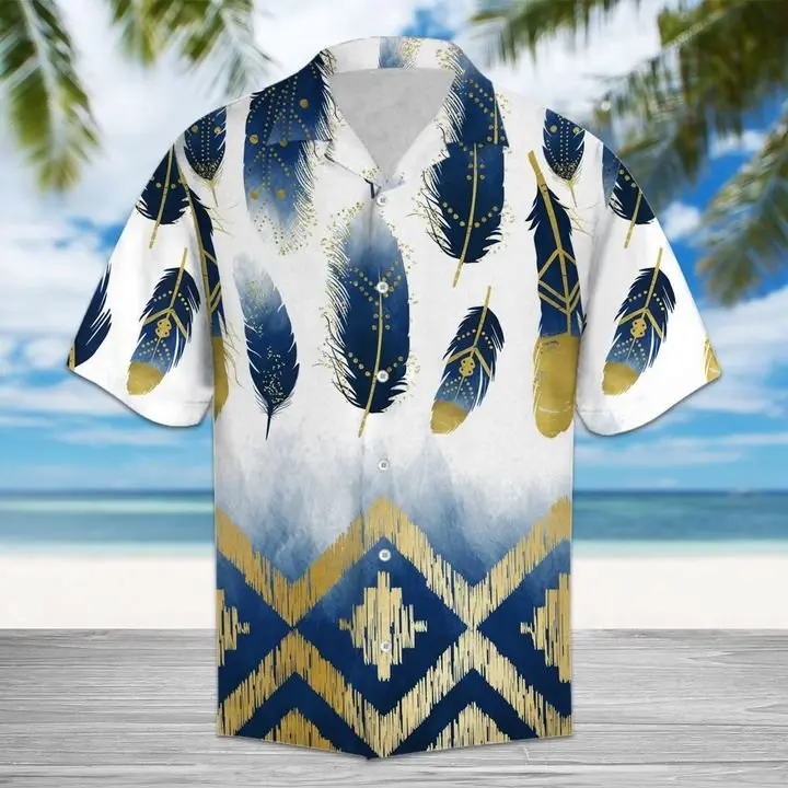 Amazing Native American Hawaiian Shirt Summer Button Up HWBN2765529 - Beltina