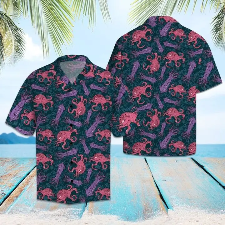 Amazing Octopus Hawaiian Shirt Summer Button Up HWBN2765524 - Beltina
