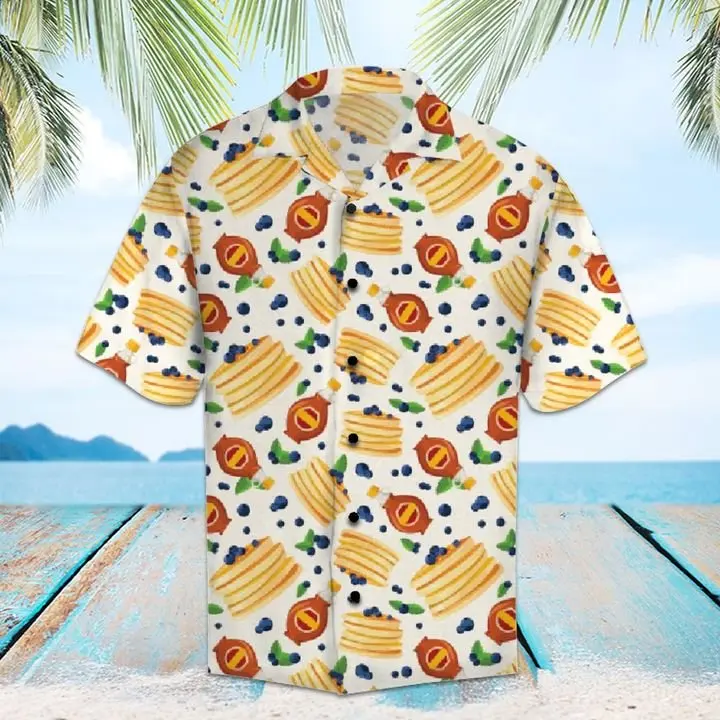 Amazing Pancakes Hawaiian Shirt Summer Button Up HWBN2765525 - Beltina