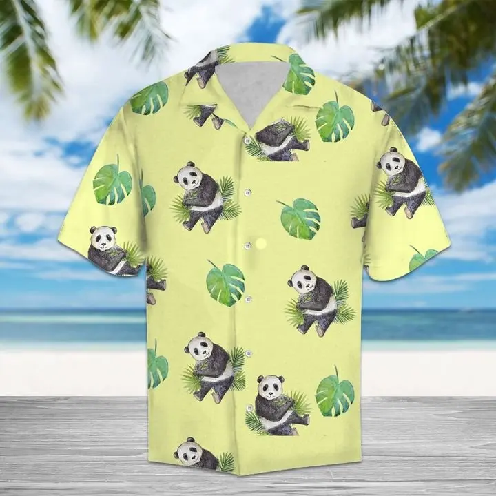 Amazing Panda Hawaiian Shirt Summer Button Up HWBN2765523 - Beltina