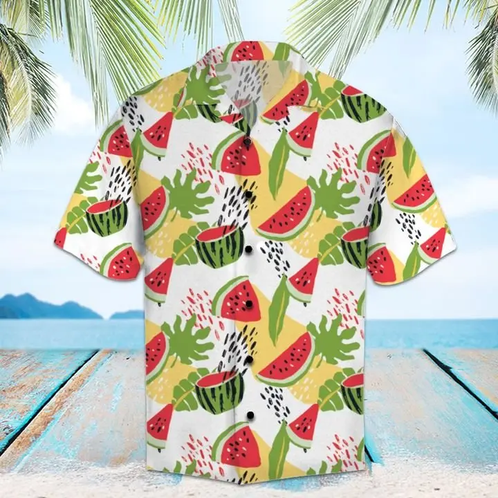 Amazing Watermelon Hawaiian Shirt Summer Button Up HWBN2765560 - Beltina
