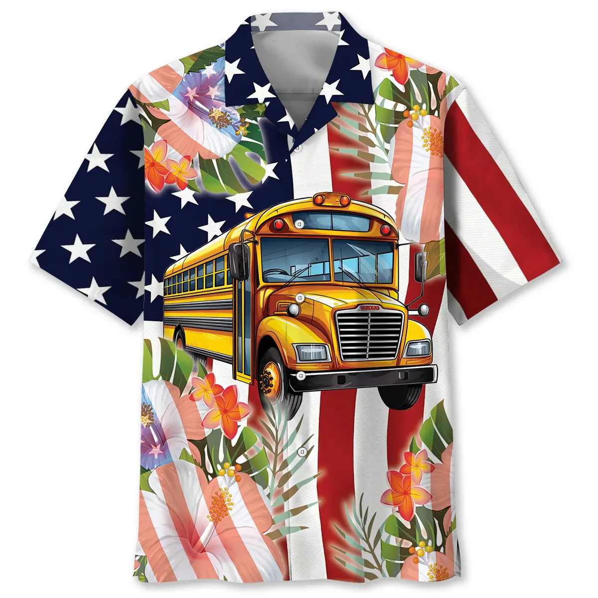 america-school-bus-hawaiian-shirt