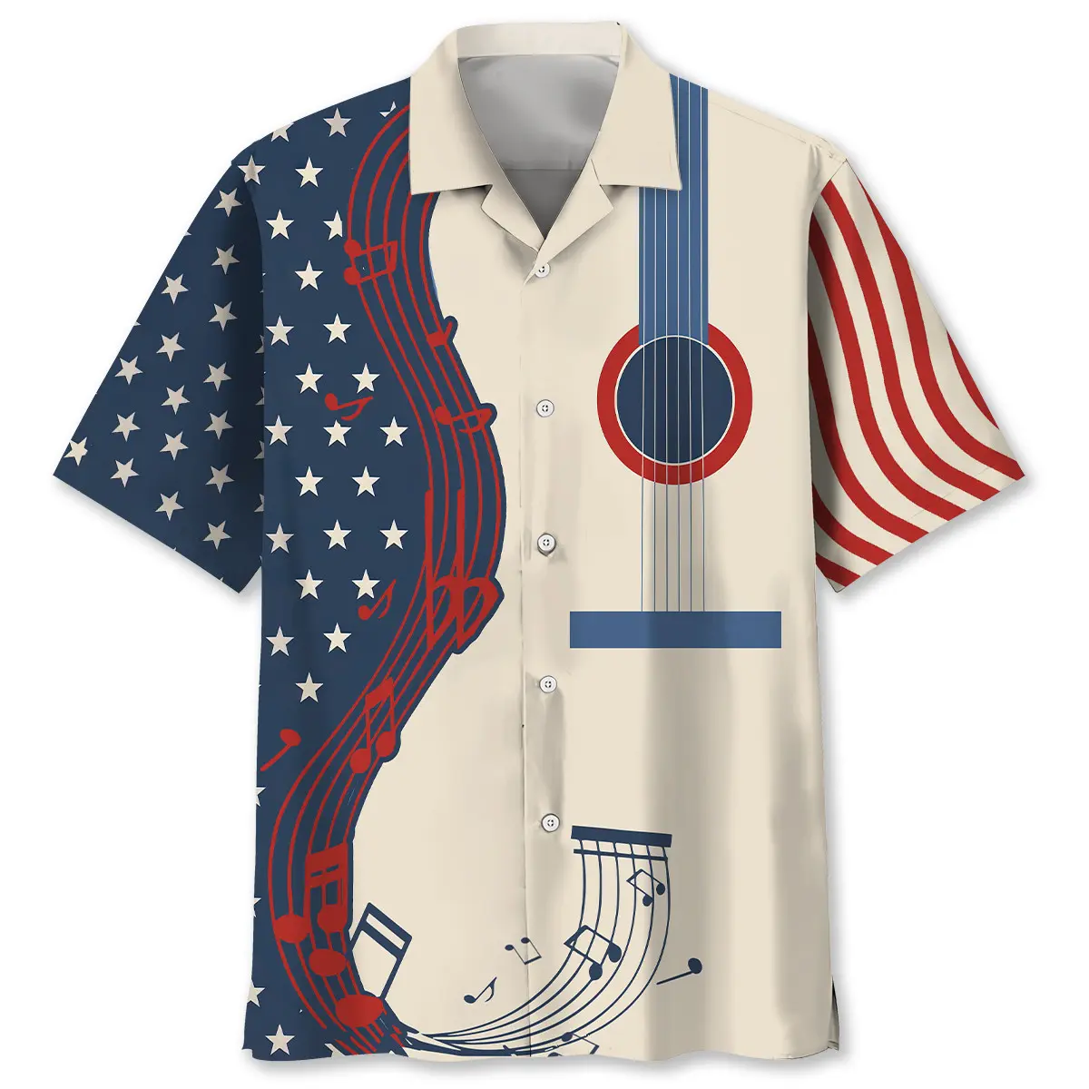 american-guitar-hawaiian-shirt