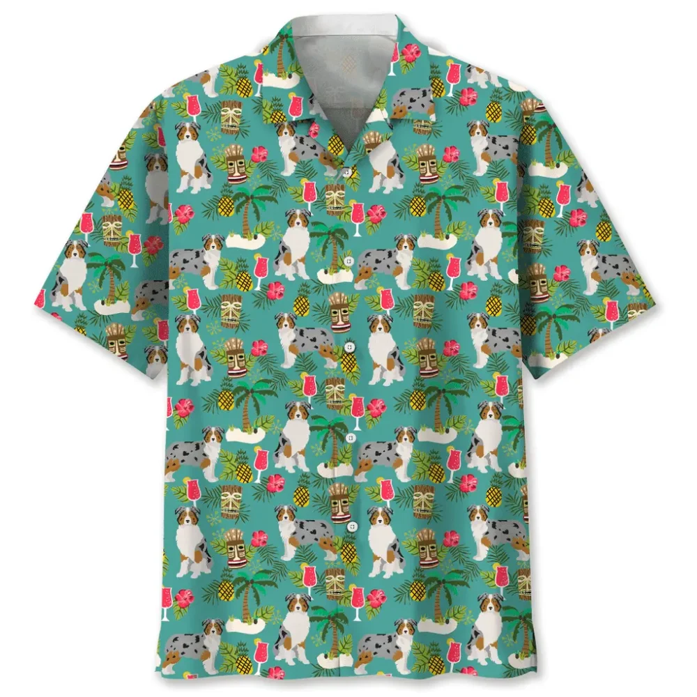 Australian Shepherd Hawaiian Beach Hawaiian Shirt HWBN2762117 - Beltina