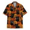 Halloween Black Cat Unisex Hawaiian Shirt Aloha Shirt HWBN2765679 - Beltina