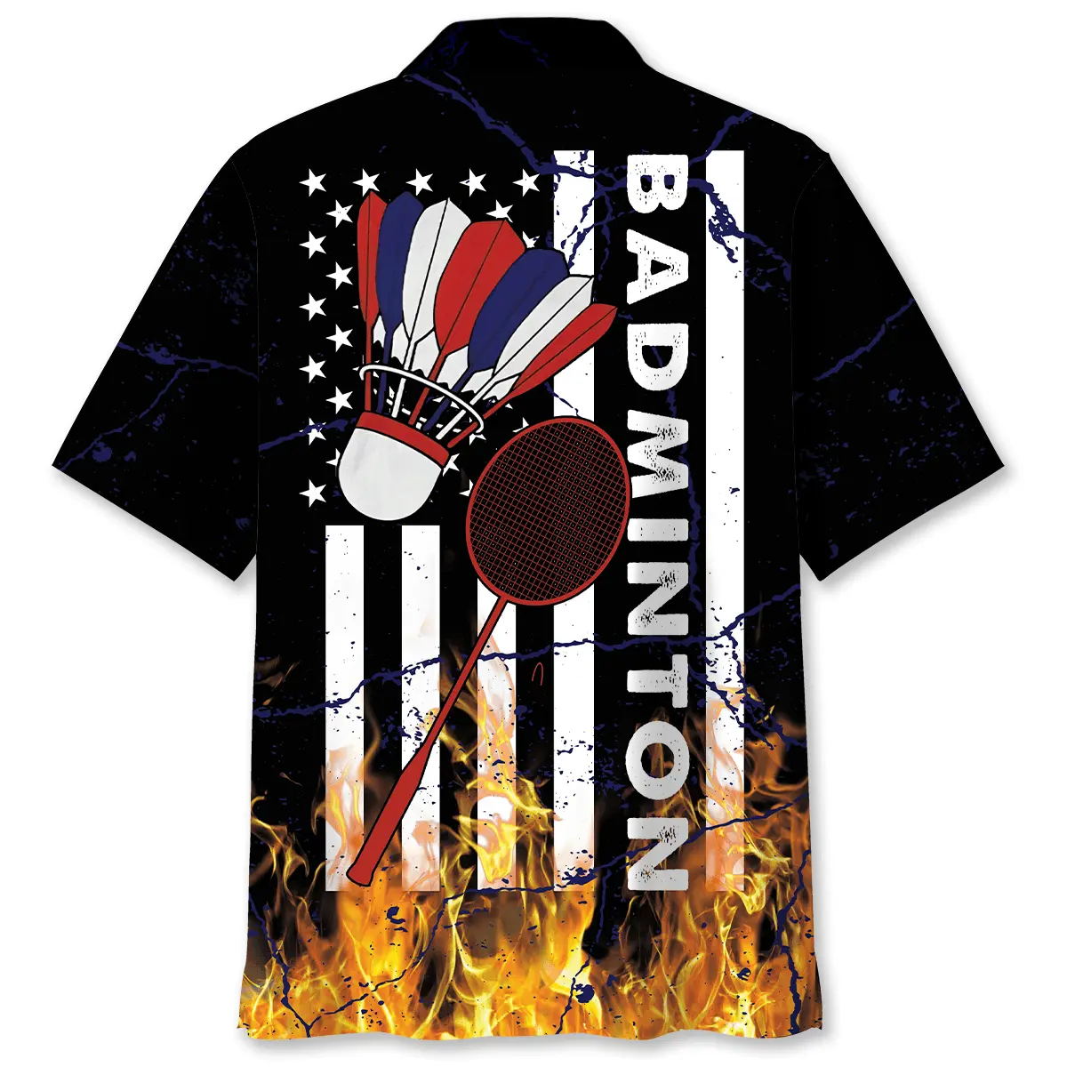 badminton-fire-hawaiian-shirt-1