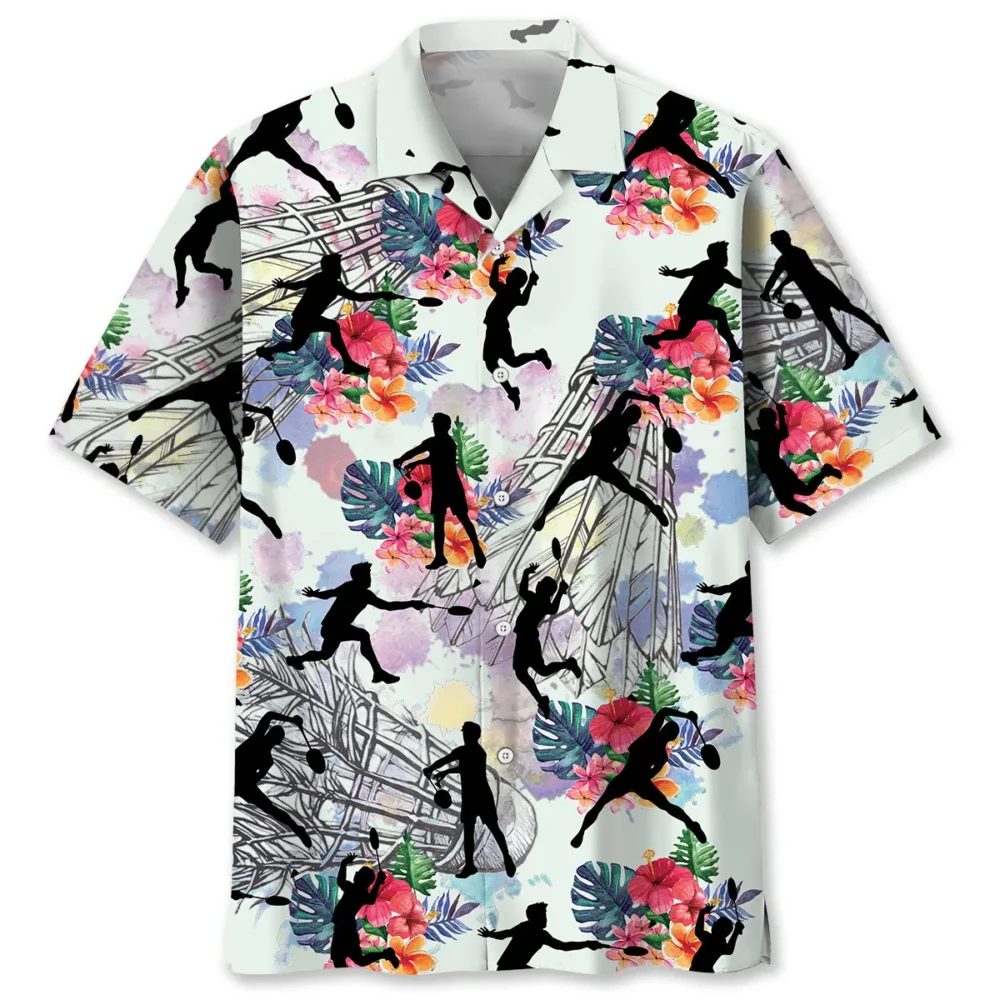 Badminton Tropical Flower Hawaiian Shirt HWBN2762962 - Beltina