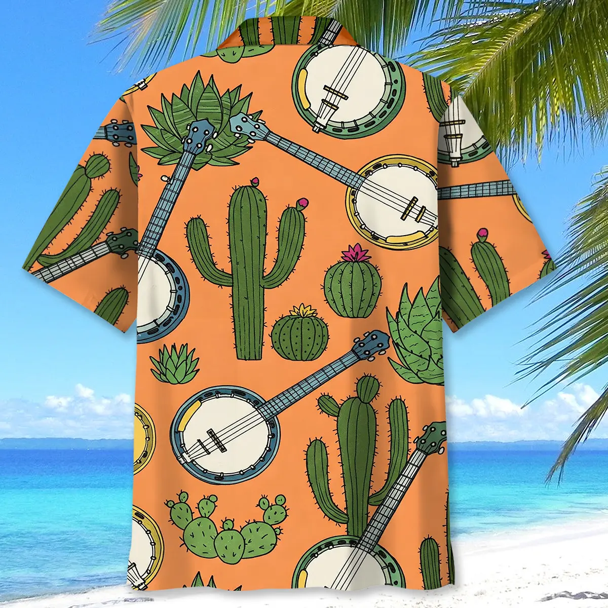 banjo-cactus-pattern-hawaiian-shirt-2