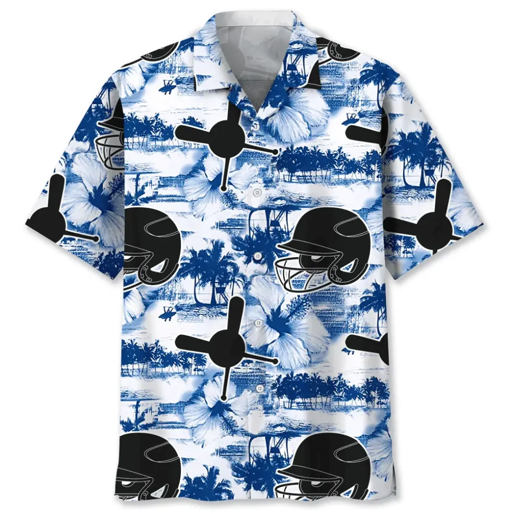 Baseball Blue Nature Hawaiian Shirt HWBN2762369 - Beltina