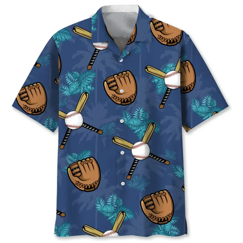 Baseball Tropical Hawaiian Shirt HWBN2762380 - Beltina