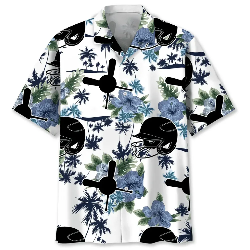 Baseball White Nature Hawaiian Shirt HWBN2762382 - Beltina