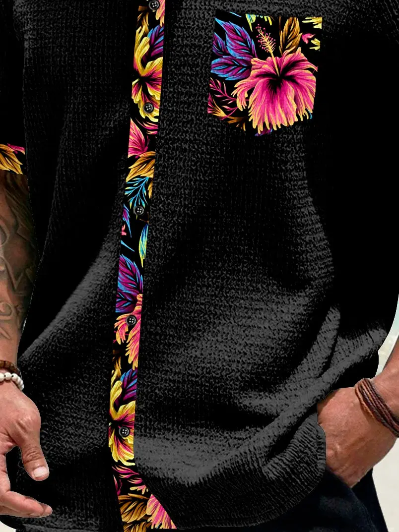basic-floral-patchwork-printed-mens-seersucker-stretch-hawaiian-shirt-2