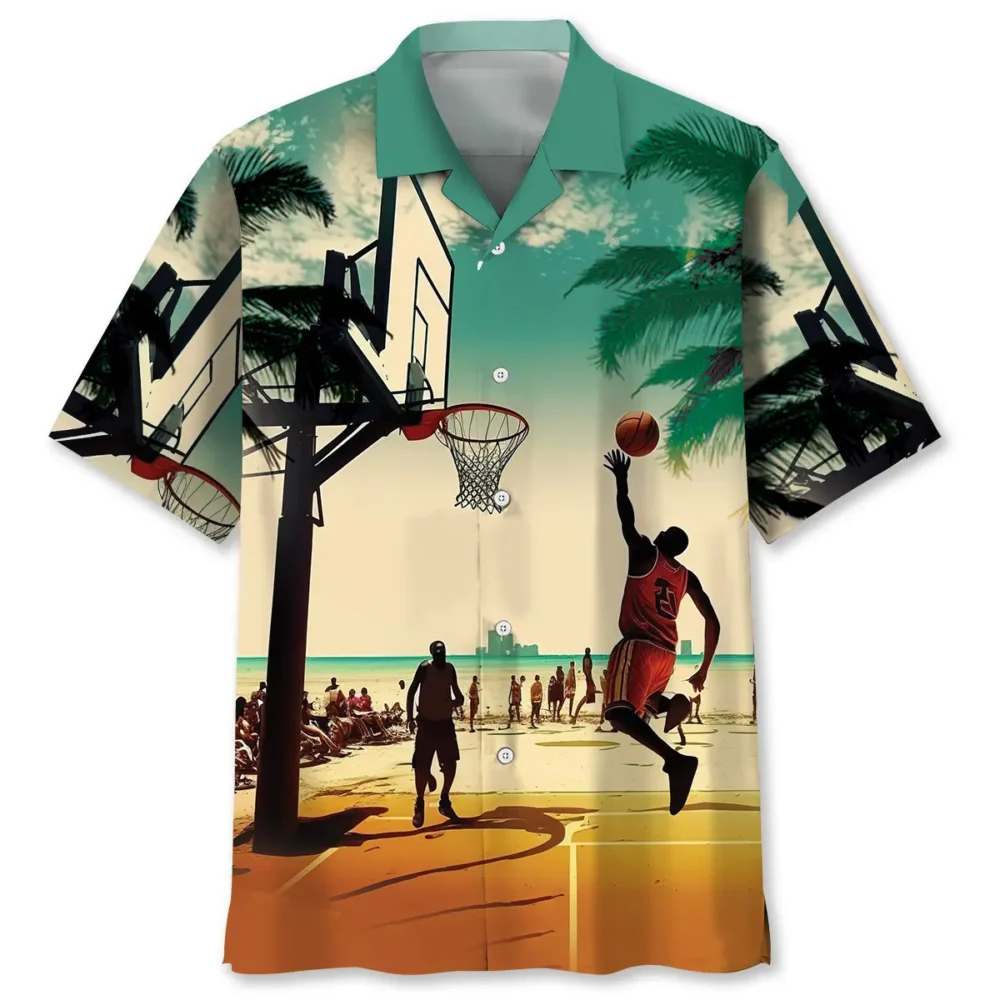 Basketball Beach Hawaiian Shirt HWBN2762753 - Beltina