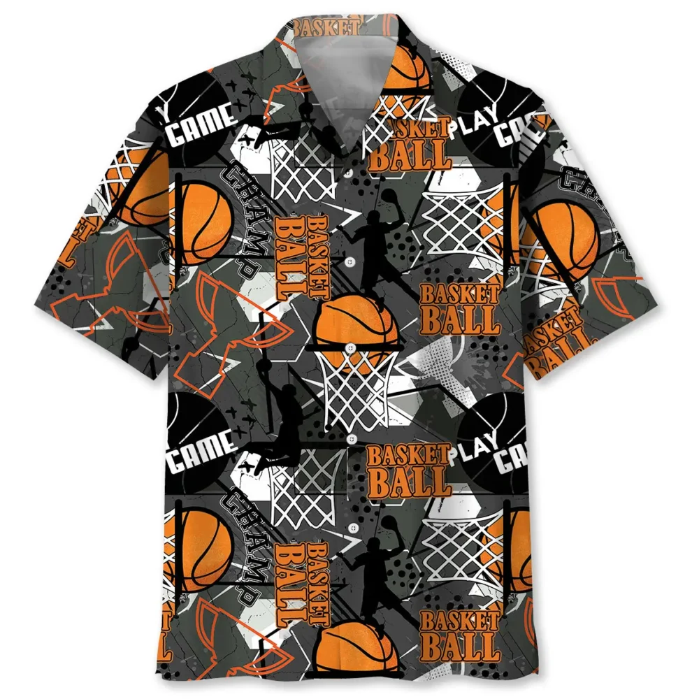 Basketball Black Hawaiian Shirt HWBN2762752 - Beltina