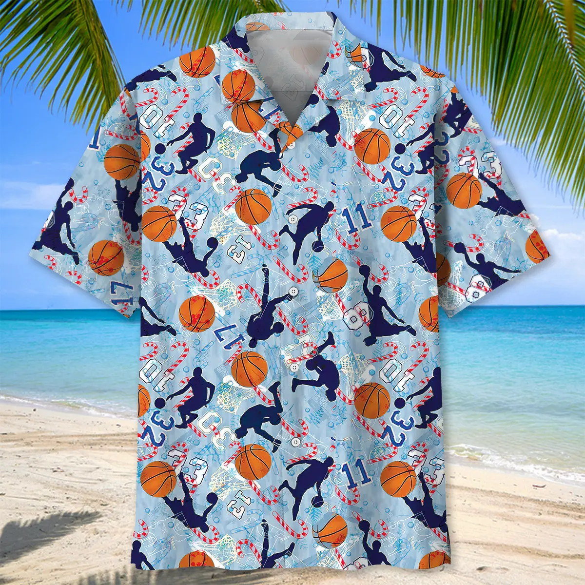 basketball-christmas-hawaiian-shirt-1