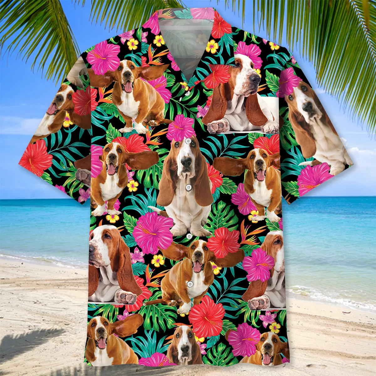 basset-hound-flowers-hawaiian-shirt-1