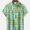 Beach Hawaii Vintage Tiki Coconut Tree Vacation Aloha Hawaiian Shirt HWBN2765341 - Beltina