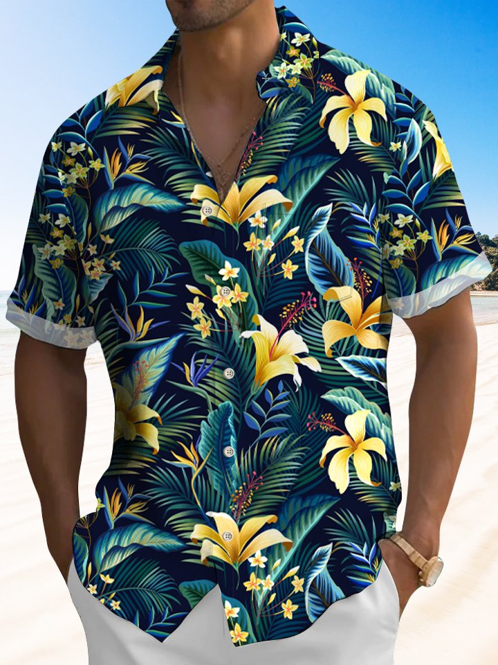 beach-vacation-hawaii-tropical-flower-lily-leaf-hawaiian-shirt-1