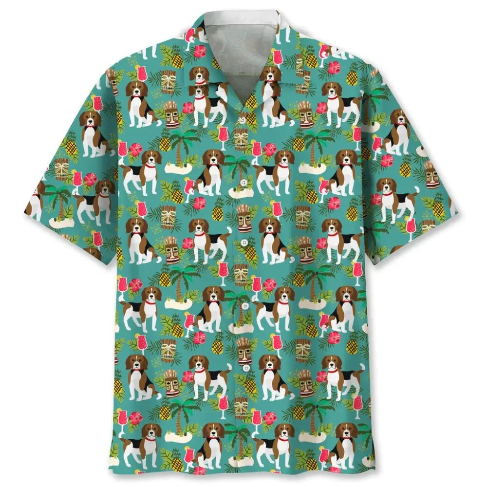 Beagle Hawaiian Beach Hawaiian Shirt HWBN2762118 - Beltina