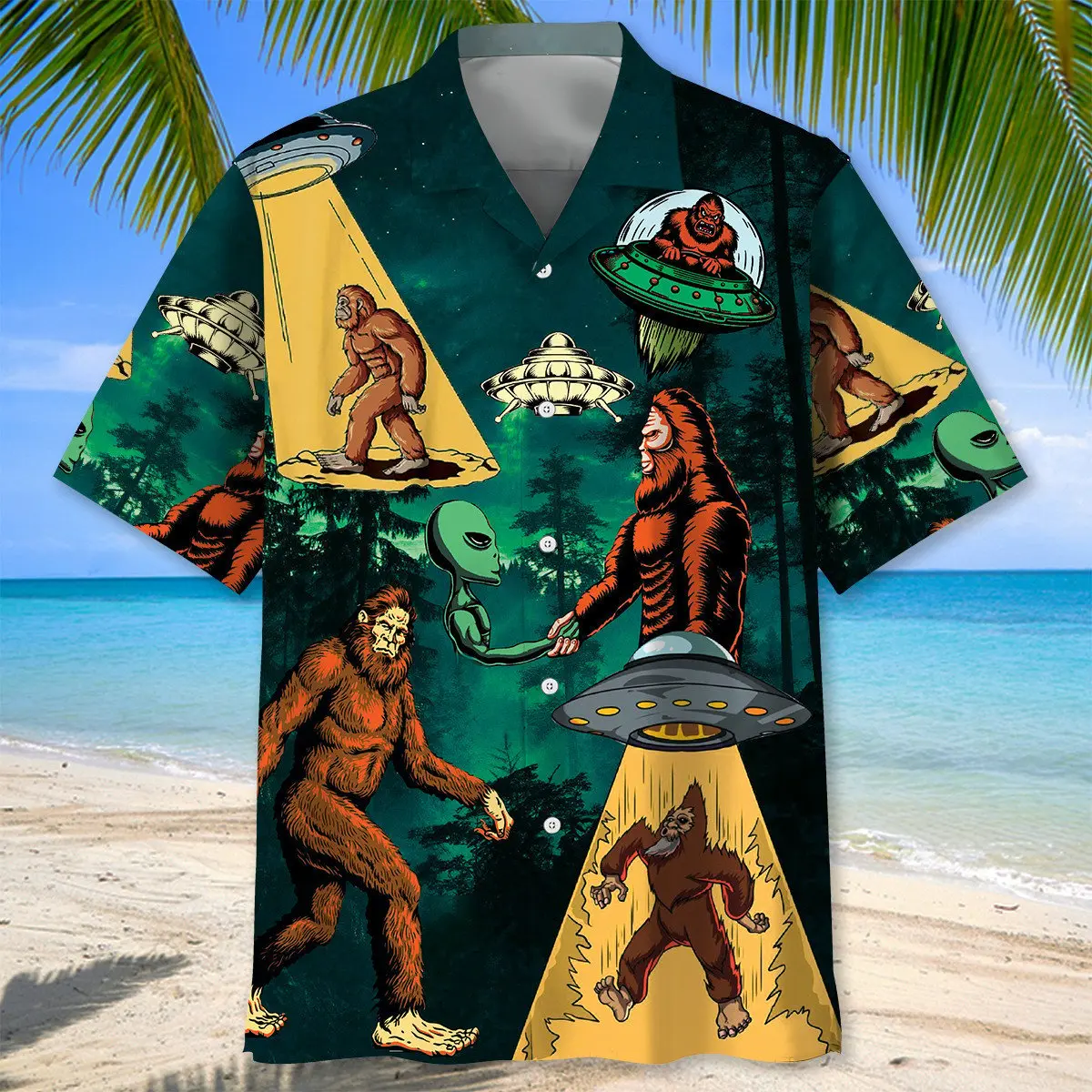 bigfoot-and-alien-alliance-hawaiian-shirt-1
