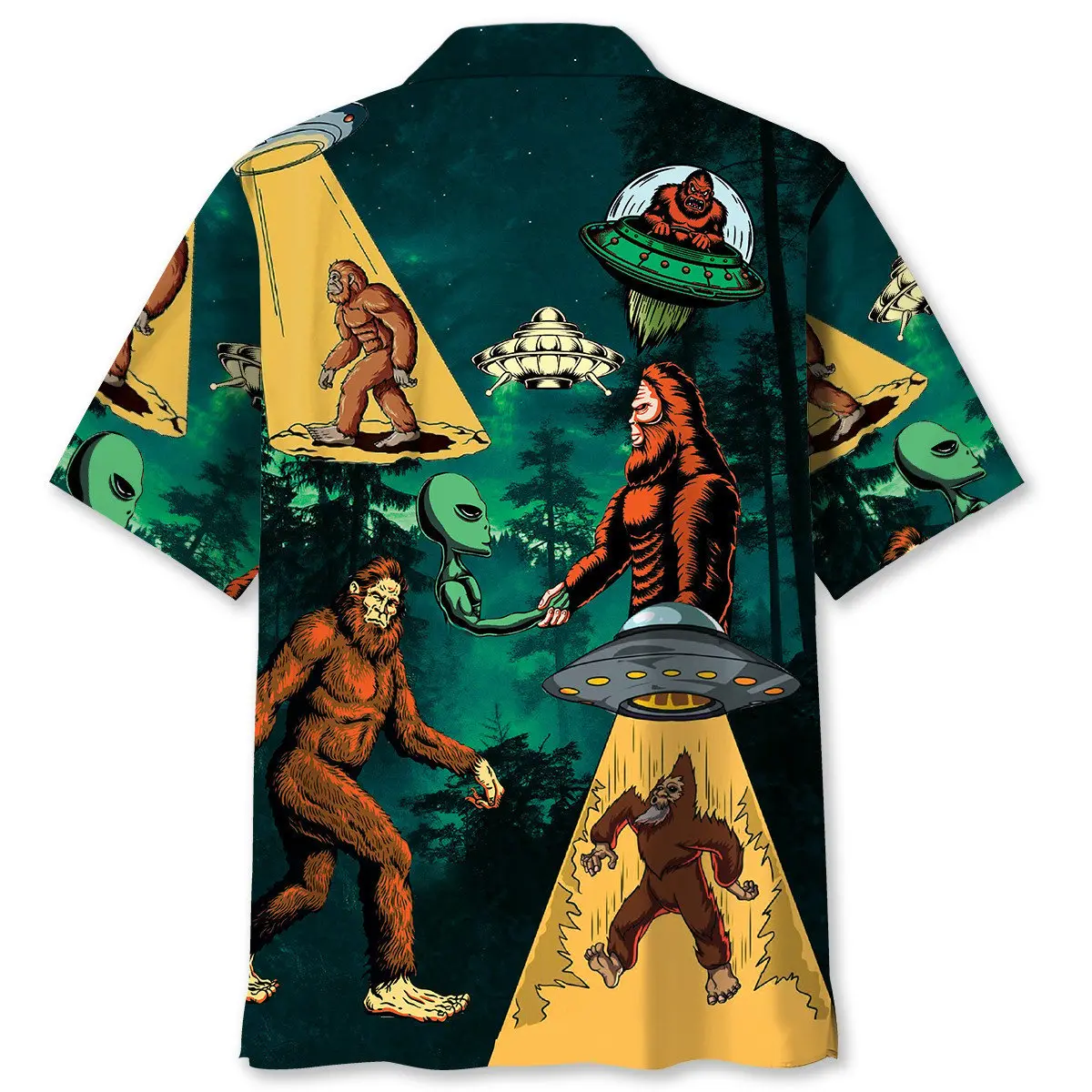 bigfoot-and-alien-alliance-hawaiian-shirt-2