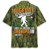 Bigfoot Grandpa Like A Regular Grandpa But Way More Squatchy Hawaiian Shirt HWBN2764181 - Beltina