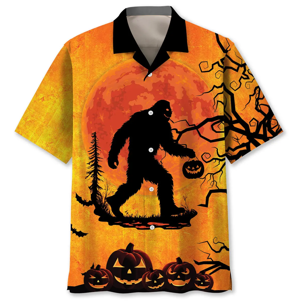 bigfoot-halloween-hawaiian-shirt