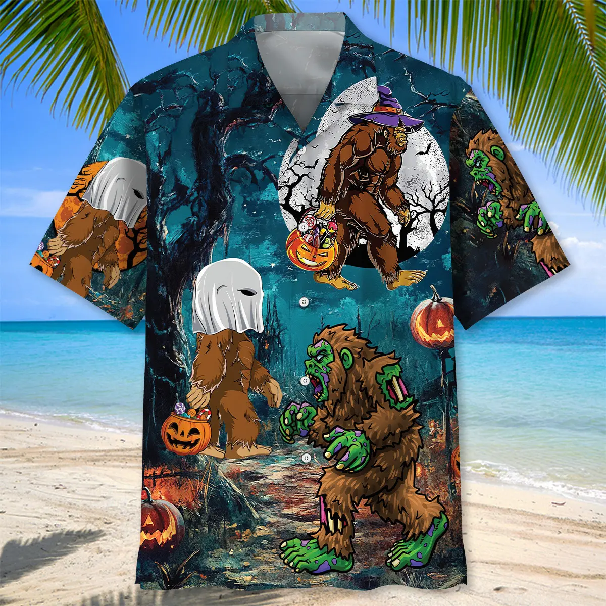 bigfoot-halloween-night-hawaiian-shirt-1