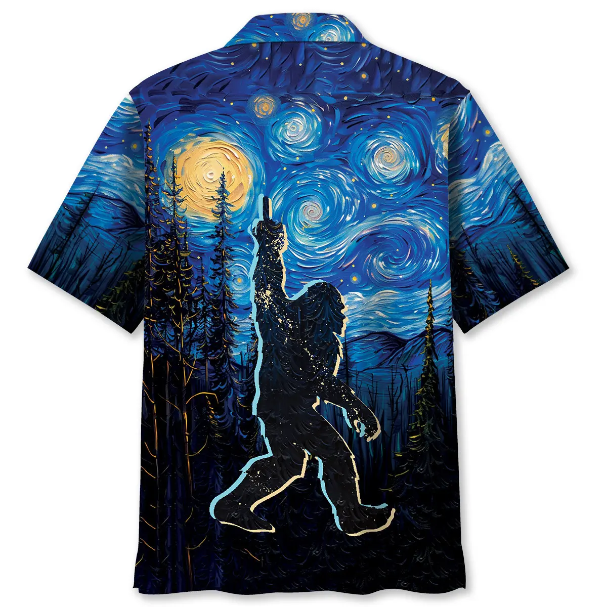 bigfoot-mystery-starry-night-hawaiian-shirt-2