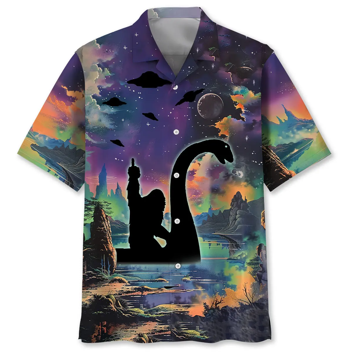 bigfoot-nessie-night-hawaiian-shirt