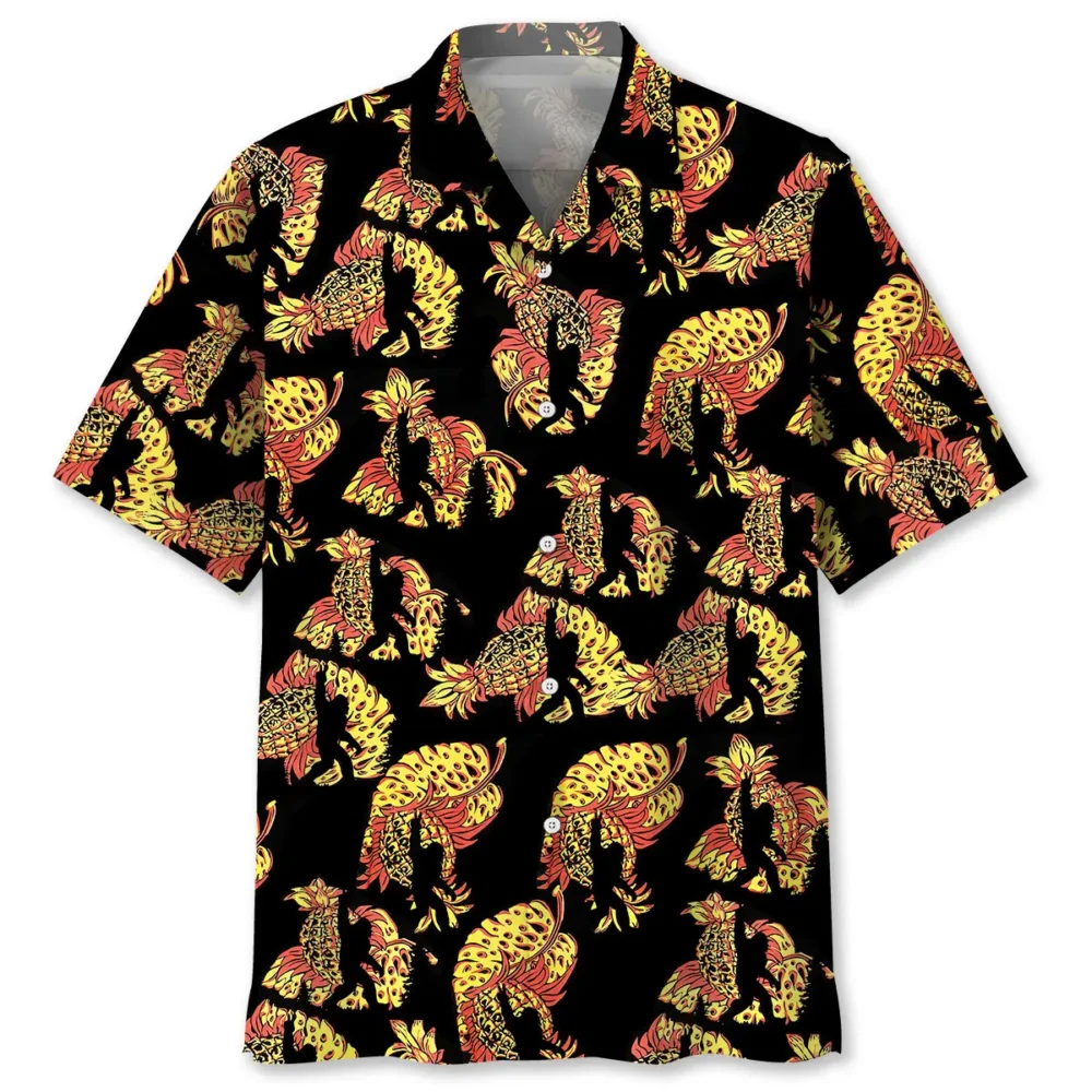 Bigfoot Pineapple Hawaiian Shirt Men HWBN2763029 - Beltina