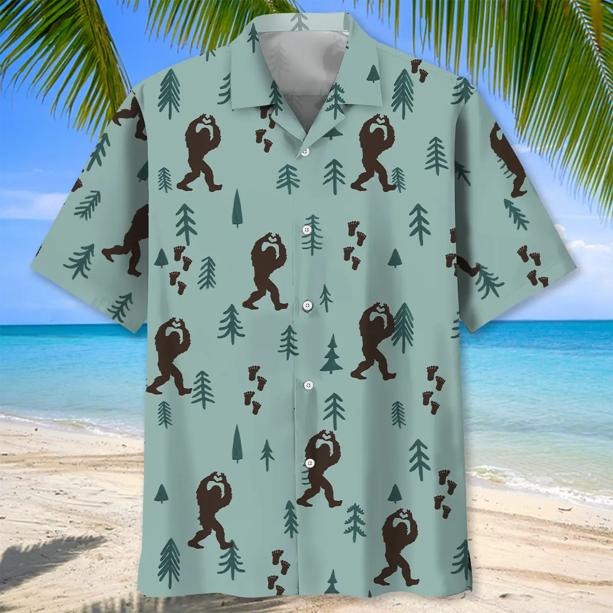 bigfoot-silhouette-hawaiian-shirts-1